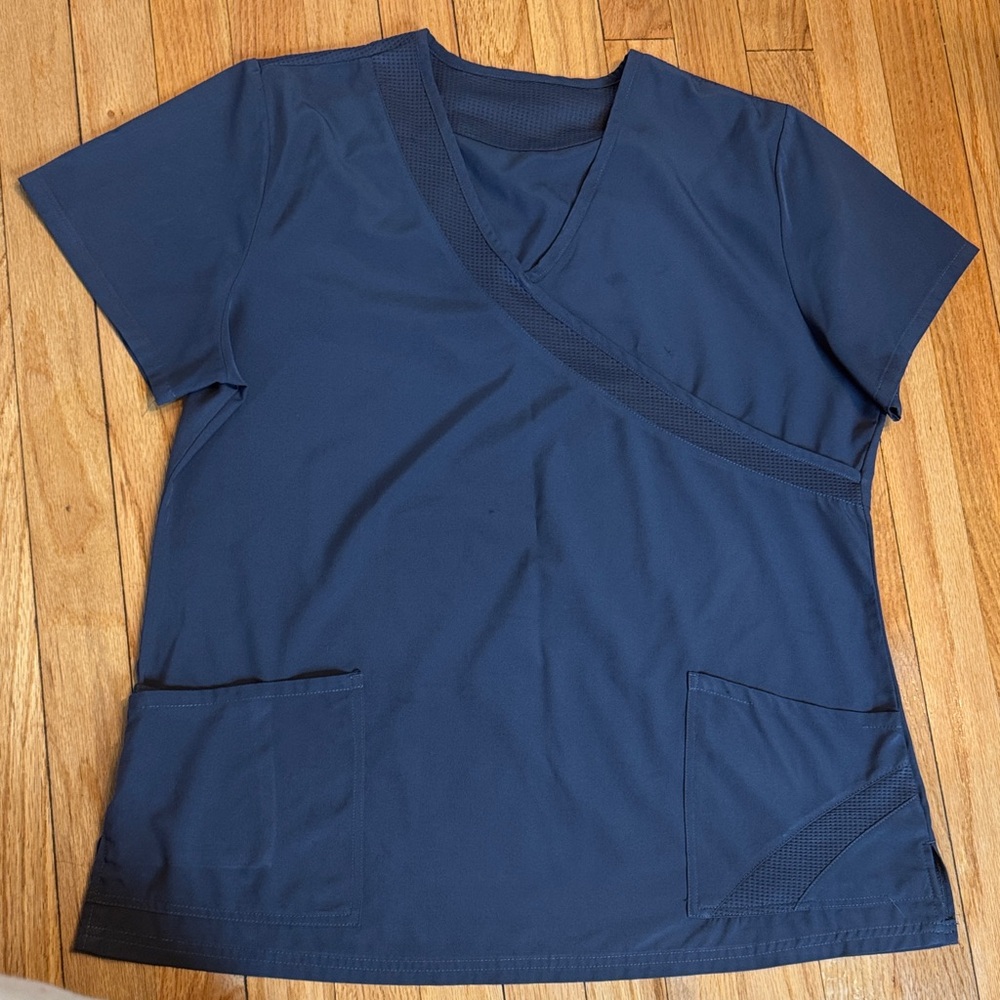 Scrub Top Charcoal Women's Short Sleeve Scrub Top L